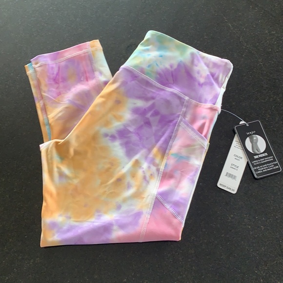 Vogo pastel capri sport leggings with side pockets - Picture 3 of 10